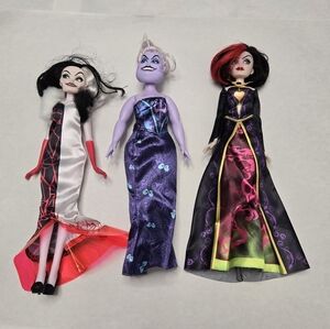 Disney Villains Dolls Ursula Cruella de Vil Evil Queen
